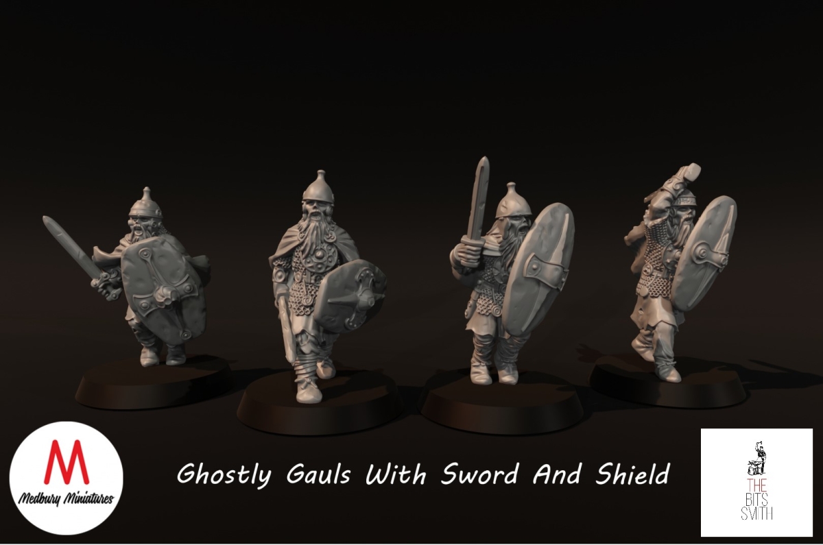 Ghostly Gauls with sword